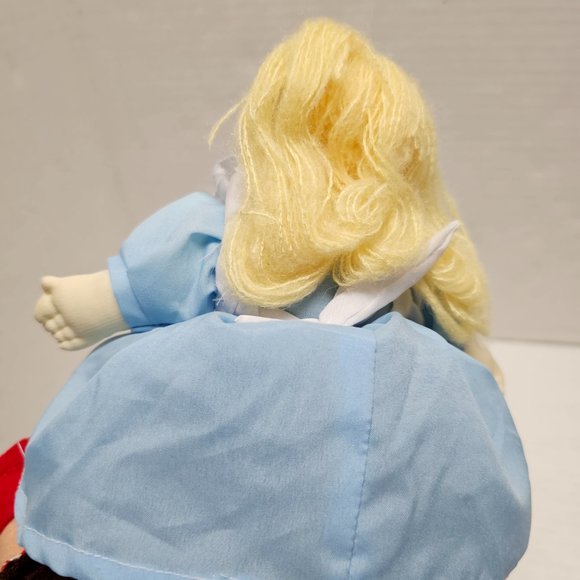 Plush Almas Designs Alice in Wonderland Topsy Turvy Flip Doll Queen of Hearts - Picture 8 of 9